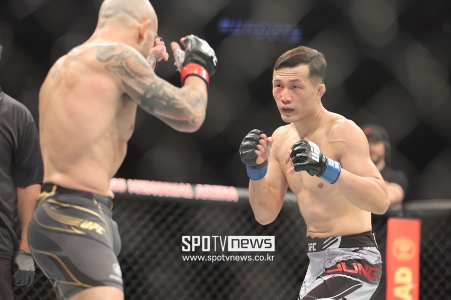 ▲ 정찬성의 두 번째 UFC 챔피언 도전이 아쉽게 무산됐다. ⓒ 잭슨빌, 이교덕 기자
