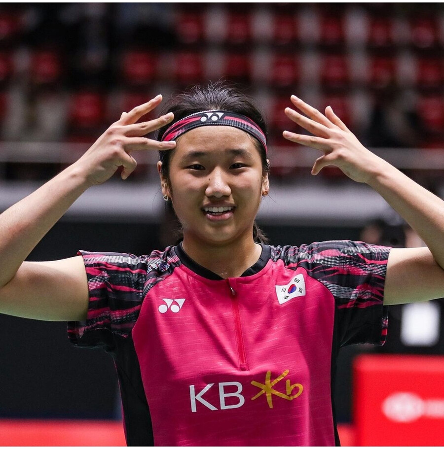 ▲ 2022 BWF 코리아오픈 여자단식에서 우승한 안세영 ⓒBWF 인스타그램 캡처