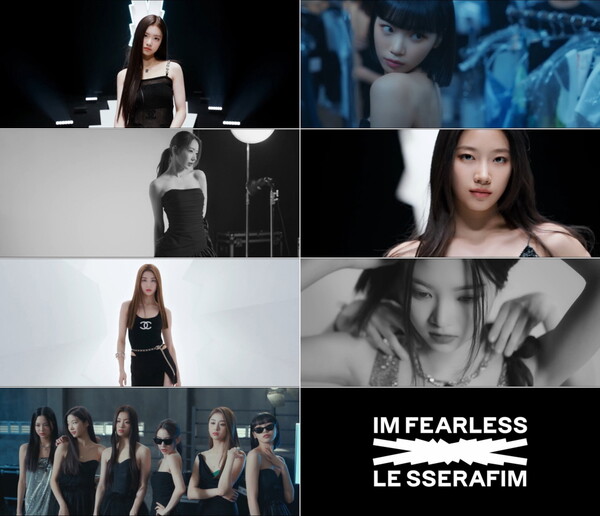 ▲ 11일 공개된 ‘르세라핌 2022 “피어리스” 쇼’ 영상. 제공|쏘스뮤직