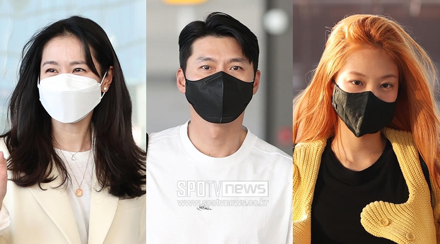 ▲  왼쪽부터 손예진, 현빈, 제니. ⓒ곽혜미 기자
