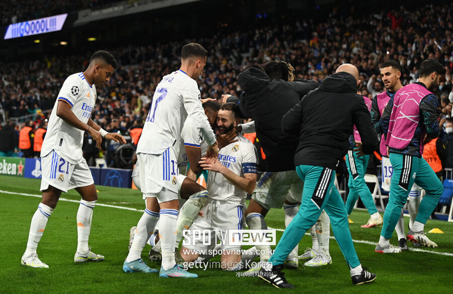 [UCL REVIEW] ‘또 벤제마 머리’ 레알, 합계 5-4로 첼시 꺾고 4강행