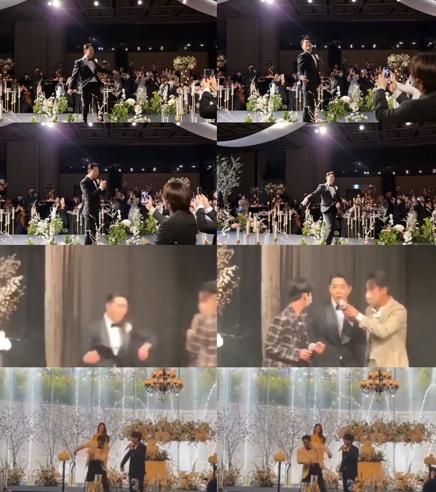 ▲ 붐 결혼식 현장. 각 SNS 캡처