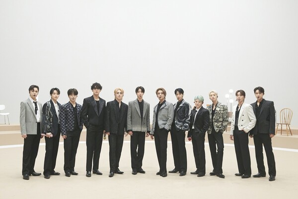 ▲ 'MTV 프레시 아웃 라이브'에서 '달링' 무대를 선사한 세븐틴. 제공|플레디스엔터테인먼트