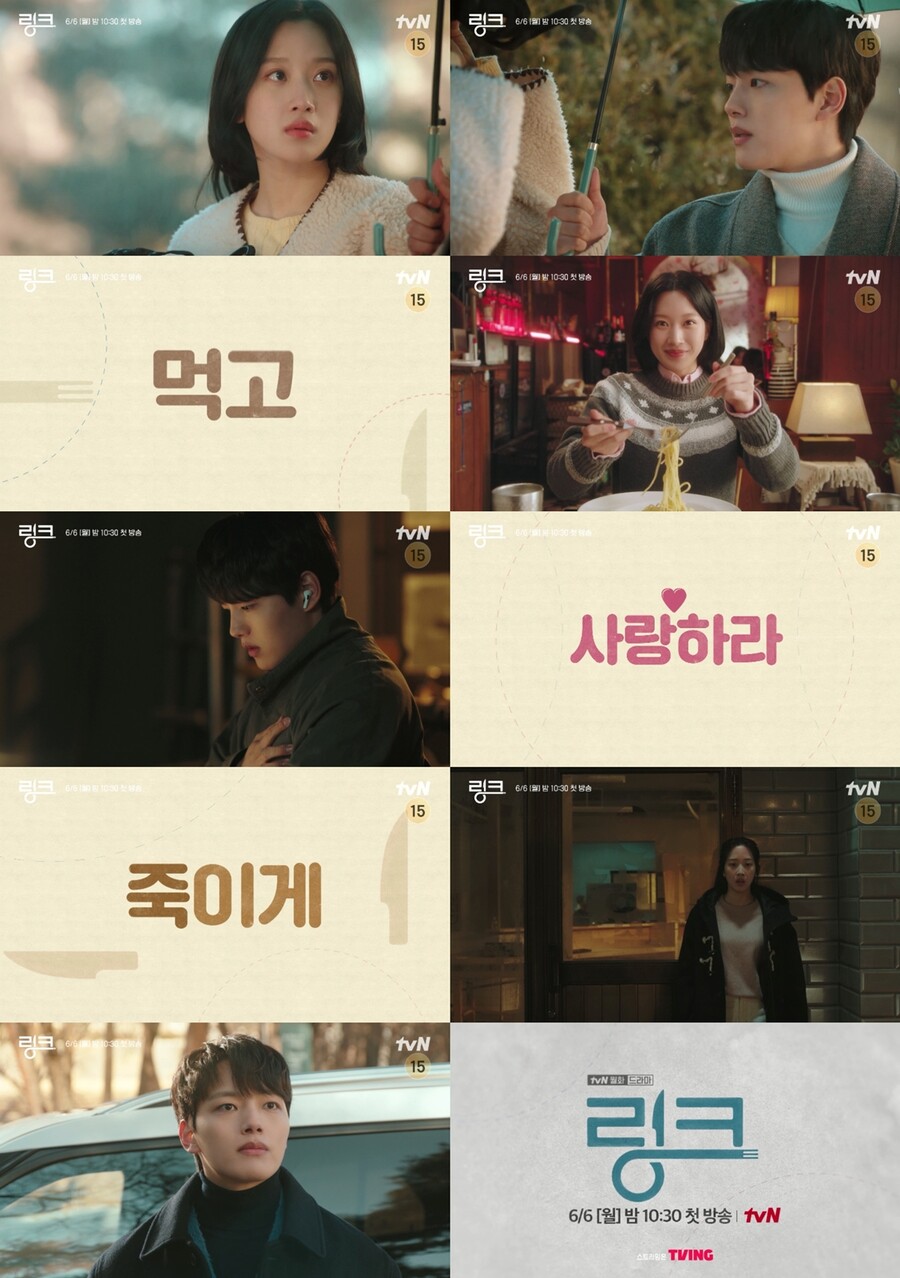 ▲ tvN 새 월화드라마 '링크: 먹고 사랑하라, 죽이게' 2차 티저 영상. 제공| tvN