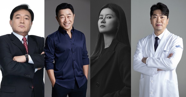 ▲ SKY채널 '임채무의 낭만닥터'를 이끌 임채무 이문식 지성원 이태훈(왼쪽부터). 제공|스타휴엔터테인먼트, 무비스트, 9988병원