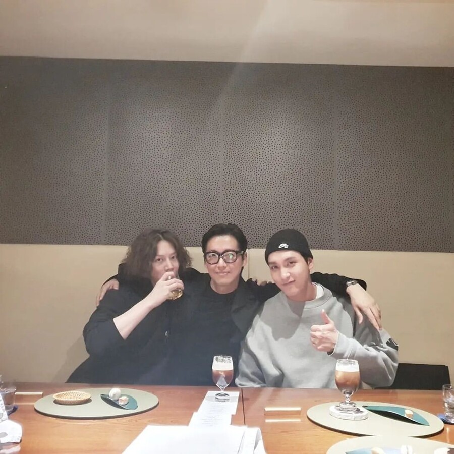 ▲ 김희철, 남궁민, 최태준(왼쪽부터). 출처| 김희철 인스타그램