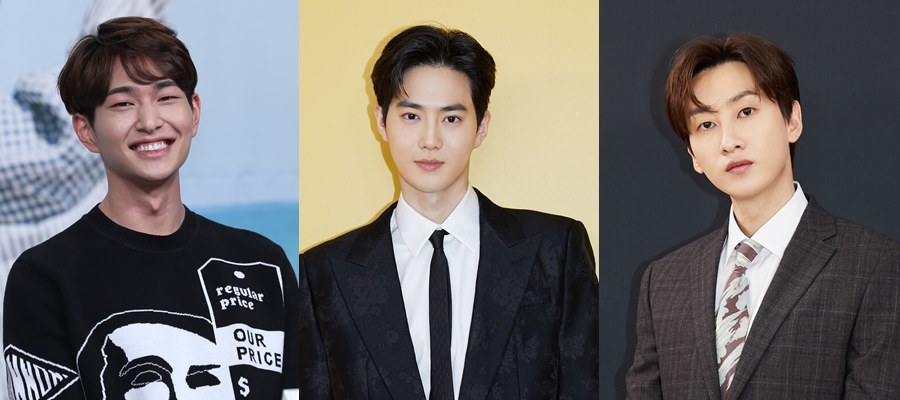▲ 왼쪽부터 온유, 수호, 은혁. 제공ㅣSM엔터테인먼트, KBS