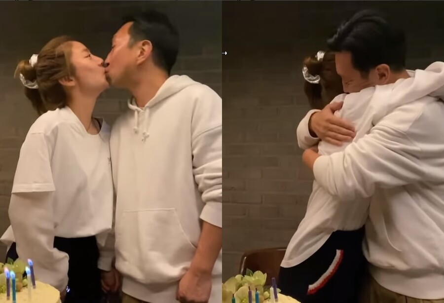 손담비♥이규혁, 사람들 보는데 뽀뽀하고 포옹하고 난리났네…거침없는 예비부부