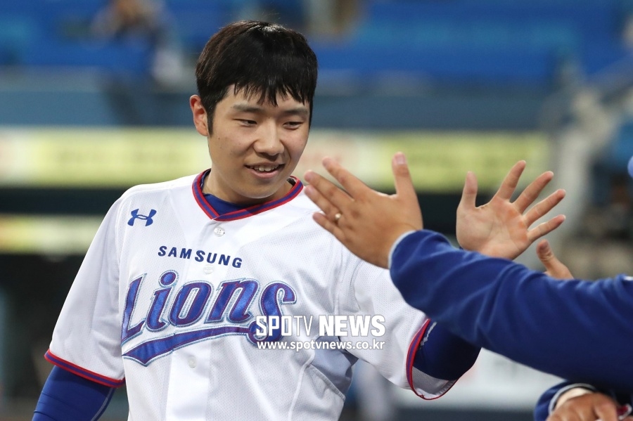[잠실 게임노트] 6회 빅이닝 폭발, 삼성 3연패 탈출…'라팍 원정' 박해민 쓴맛