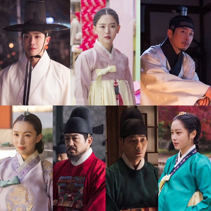 ▲ '붉은 단심' 배우 이준, 강한나, 장혁, 박지연, 허성태, 하도권, 최리. 제공| 지앤지프로덕션  