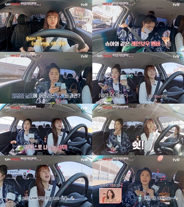 레인보우 ‘믿듣보’ 오승아X노을, 차 안에서 펼친 명품 라이브 케미
