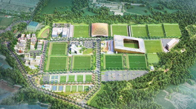 ▲ 충남 천안에 들어서는 대한민국 축구종합센터 조감도 ⓒ대한축구협회 ⓒ대한축구협회
