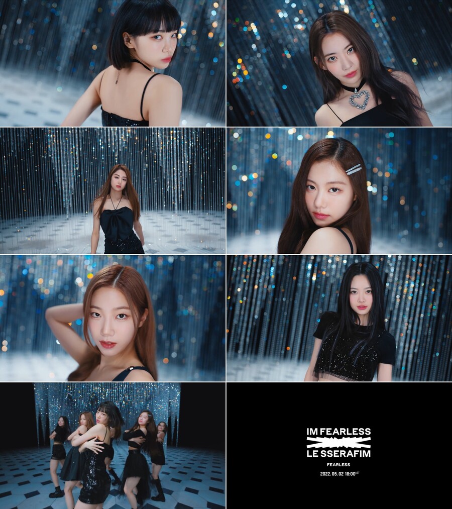 ▲ 출처|르세라핌의 ‘FEARLESS’의 두 번째 뮤직비디오 티저