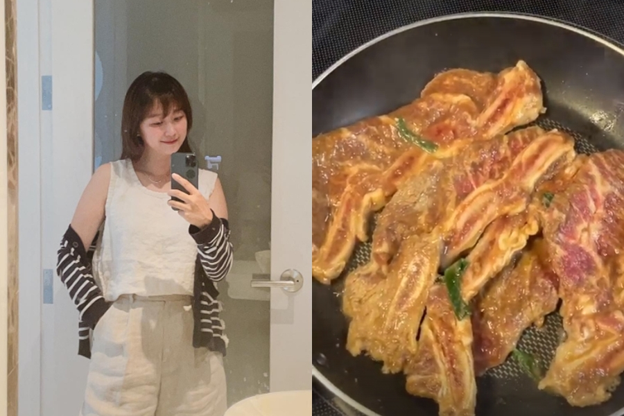 '정형돈♥' 한유라, 쌍둥이 먹이려 하와이에서도 갈비 굽는 엄마