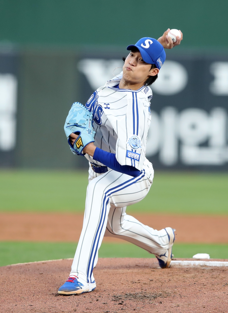 ▲ 삼성 우완투수 원태인.ⓒ삼성 라이온즈