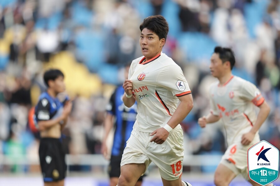 ▲ 제주유나이티드 주민규 ⓒ한국프로축구연맹