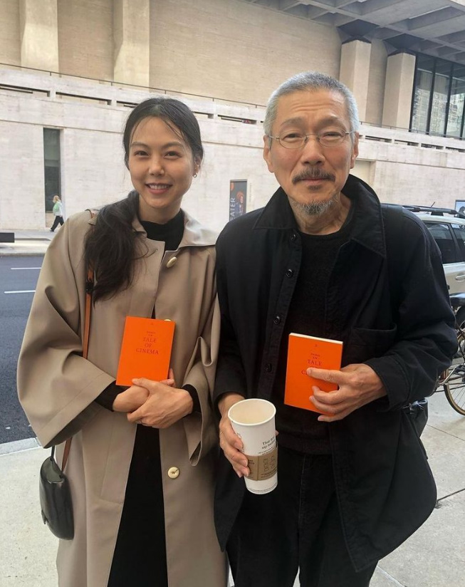 ▲ 홍상수 감독(왼쪽)과 김민희. 출처| filmlinc 인스타그램