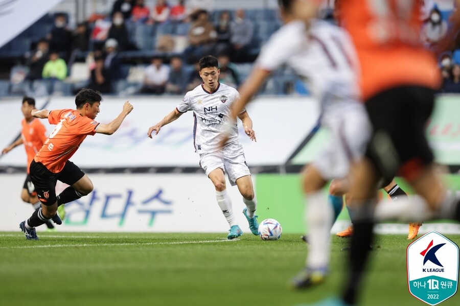 ▲ 김천상무의 조규성 ⓒ한국프로축구연맹