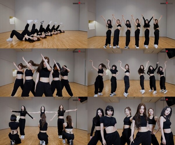 르세라핌, ‘피어리스’ 춤연습 영상 공개…당당한 퍼포먼스+도도한 표정 연기
