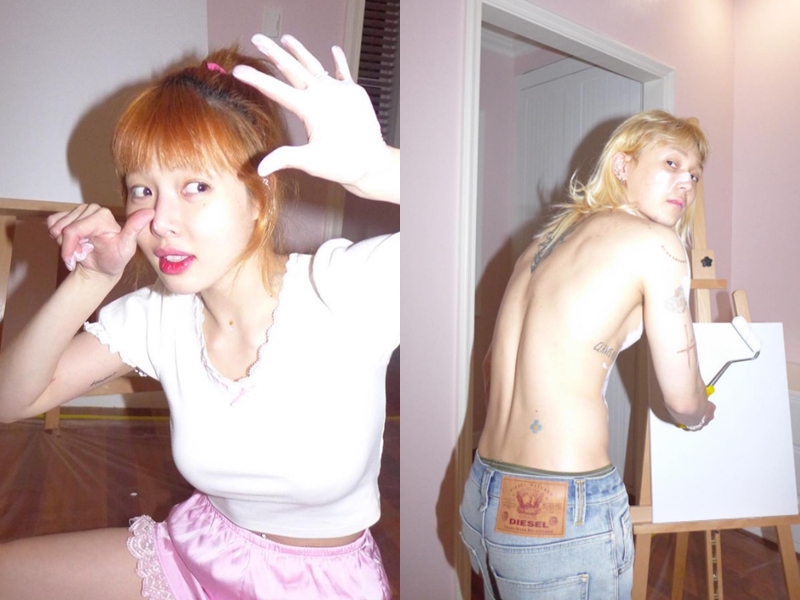 ▲ 가수 현아(왼쪽)와 던. 출처| 던 인스타그램