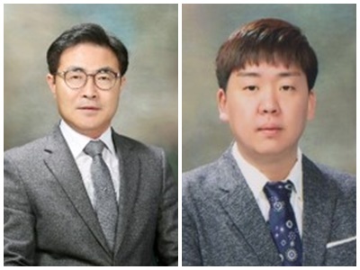 ▲ 안상공고 이공열 교장(왼쪽)과 배상훈 교사가 15일 잠실 KIA-LG전에서 시구자와 시타자로 나선다.