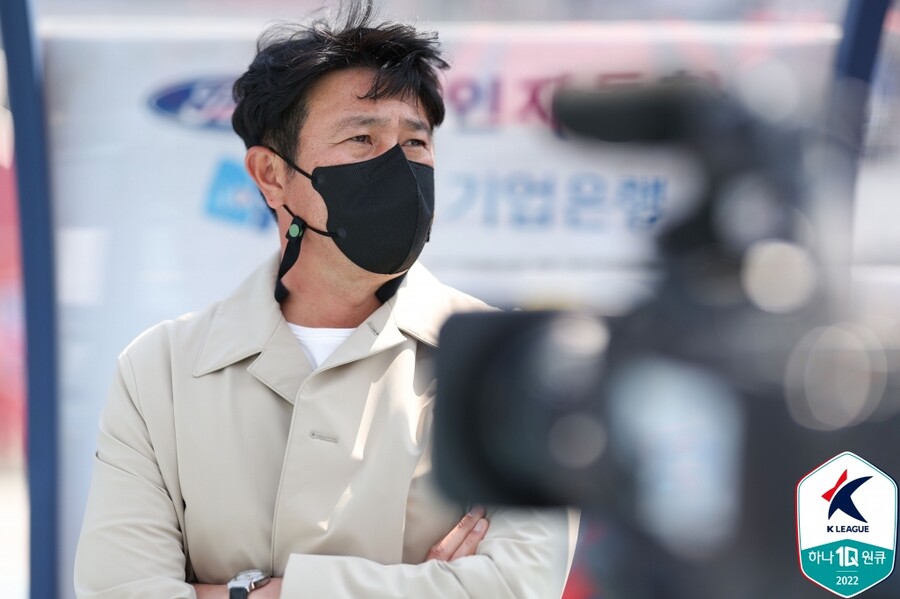 ▲ 김도균 수원FC 감독. ⓒ한국프로축구연맹