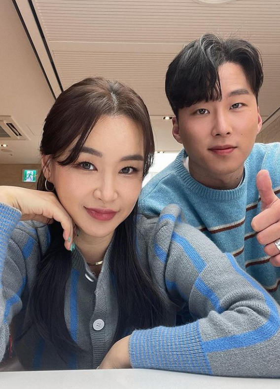 ▲ 안무가 배윤정(왼쪽)과 서경환. 출처| 배윤정 인스타그램