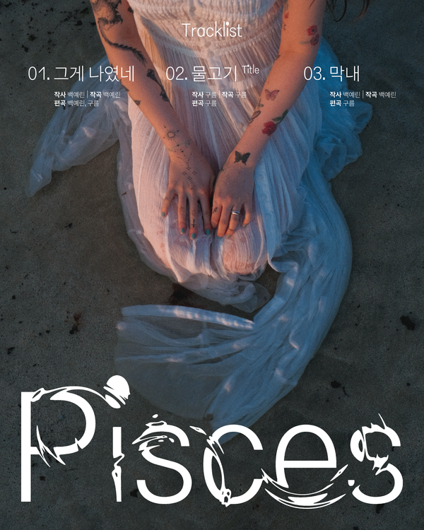 ▲ 백예린 새 싱글 '물고기' 트랙리스트. 제공|블루바이닐