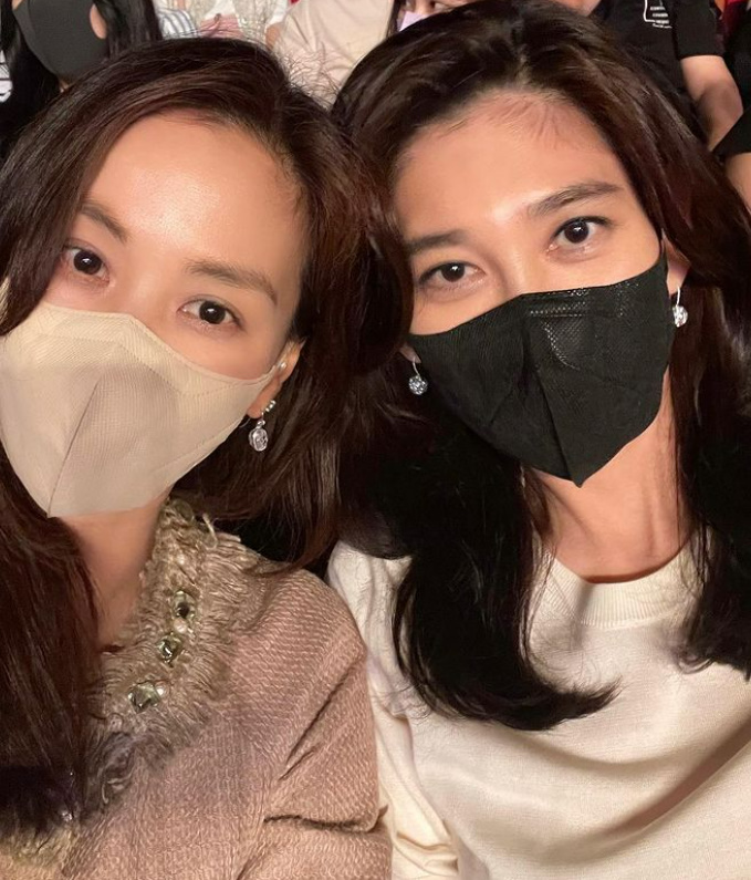 ▲ 배우 고소영(왼쪽)과 이부진 호텔신라 사장. 출처| 고소영 인스타그램