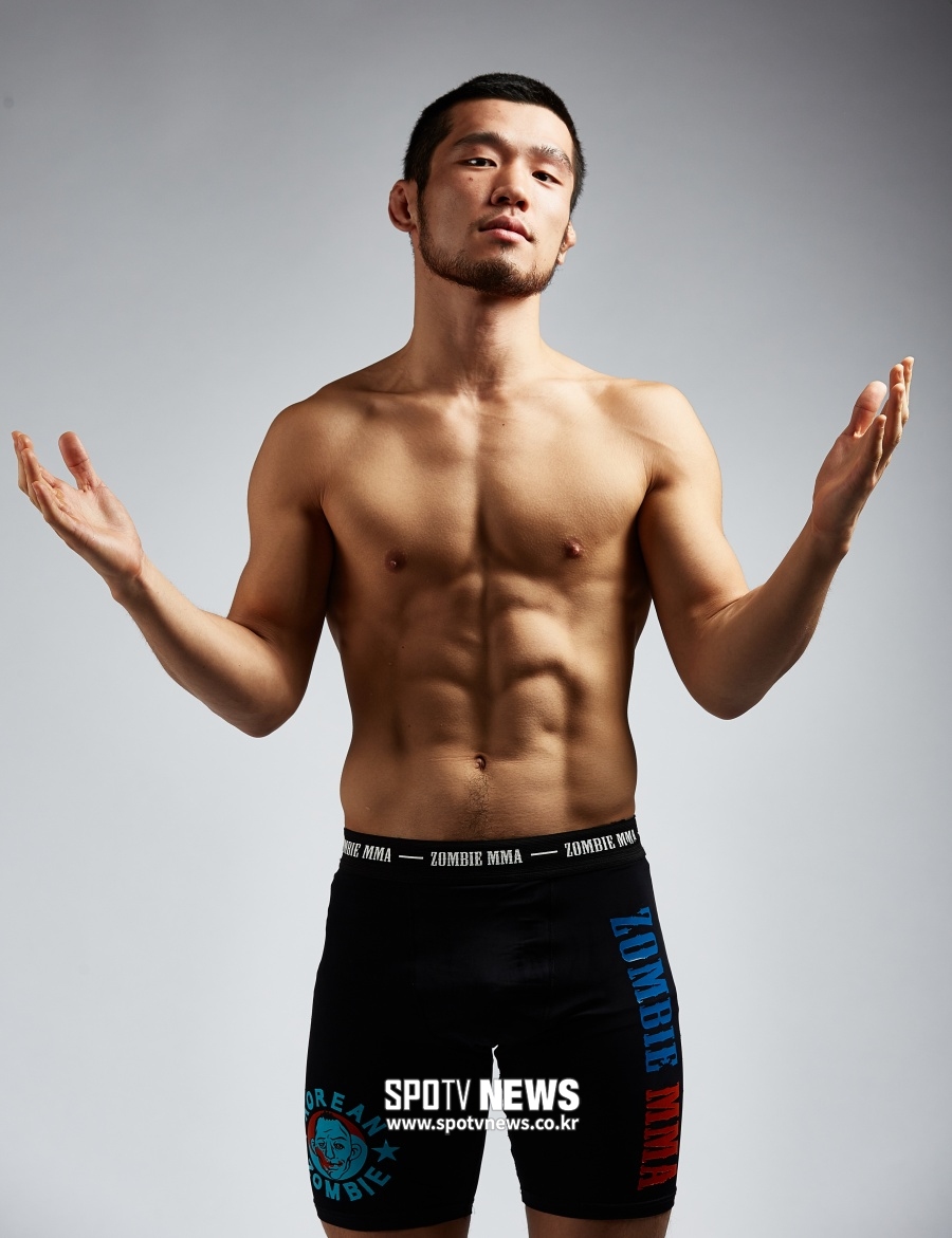 ▲ 홍준영은 코리안 좀비 정찬성의 제자다. 더블지FC 페더급 챔피언에 올랐다가 로드 투 UFC 참가를 확정했다.