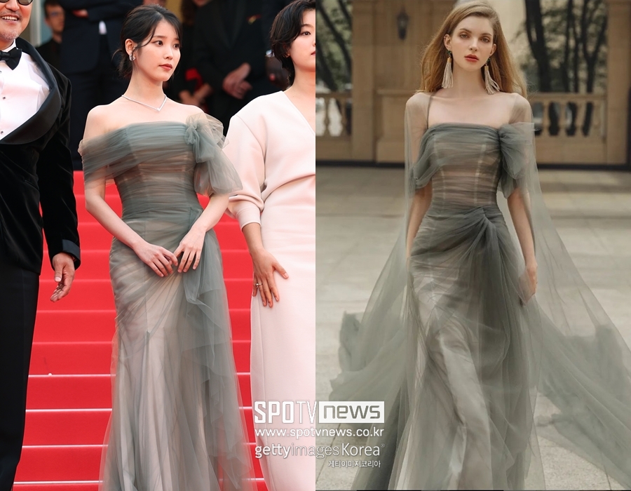 ▲ 제75회 칸국제영화제 '브로커' 레드카펫의 아이유(이지은).  ⓒ게티이미지