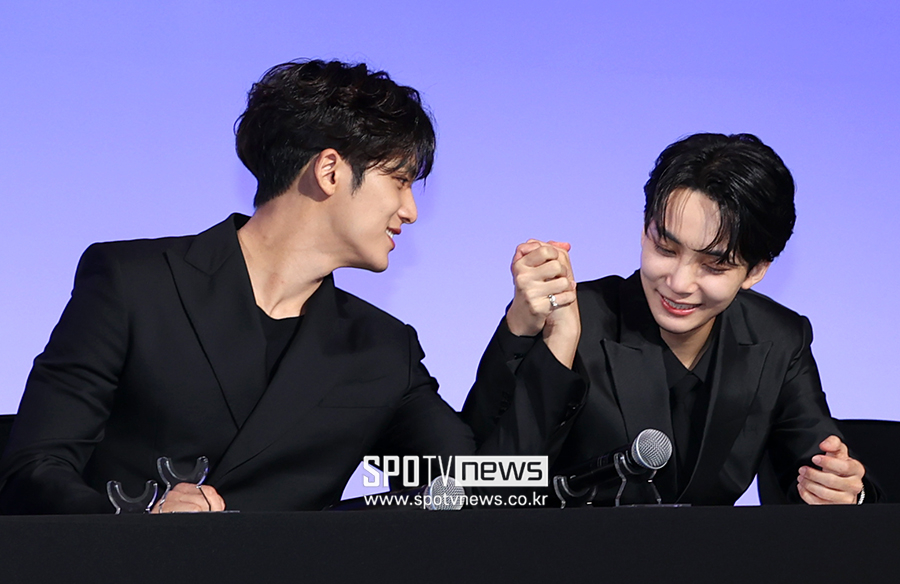 ▲ 세븐틴 민규 정한 ⓒ곽혜미 기자