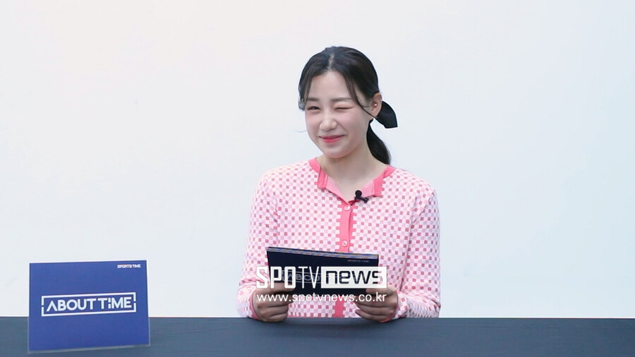 ▲ 스포츠타임과 인터뷰하는 서희주