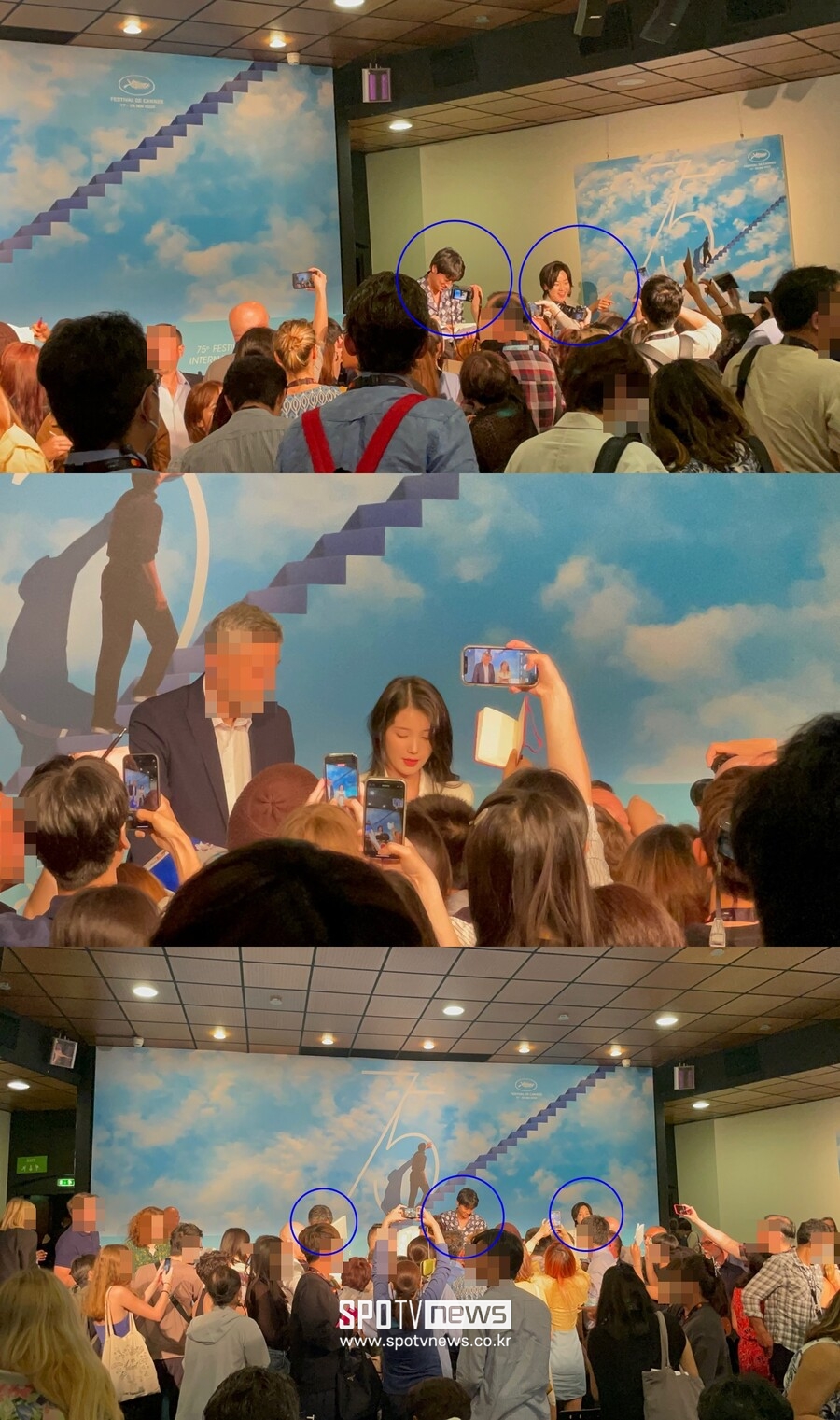 ▲ 브로커 팀에 쏟아진 전세계 기자들의 사인요청.  ⓒ강효진 기자