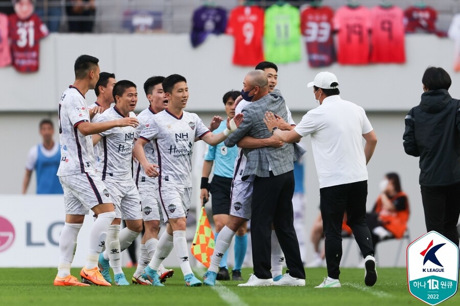 ▲ FC서울이 팔로세비치와 이상민의 골로 조규성이 골맛을 본 김천 상무에 2-1 승리를 거뒀다. ⓒ한국프로축구연맹