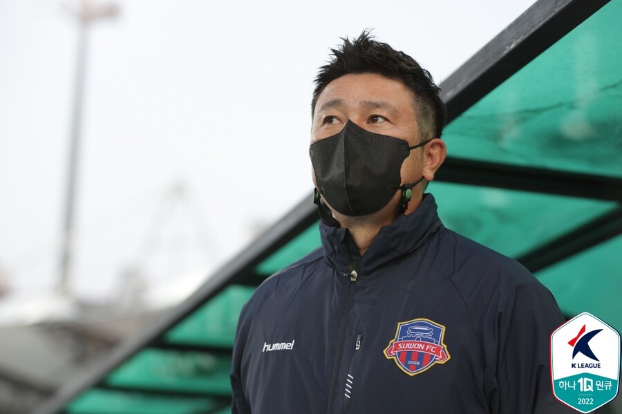 ▲ 김도균 수원FC 감독. ⓒ한국프로축구연맹