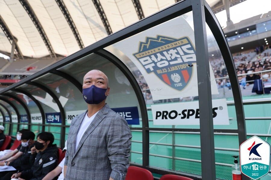 ▲ 김천 상무 김태완 감독 ⓒ한국프로축구연맹
