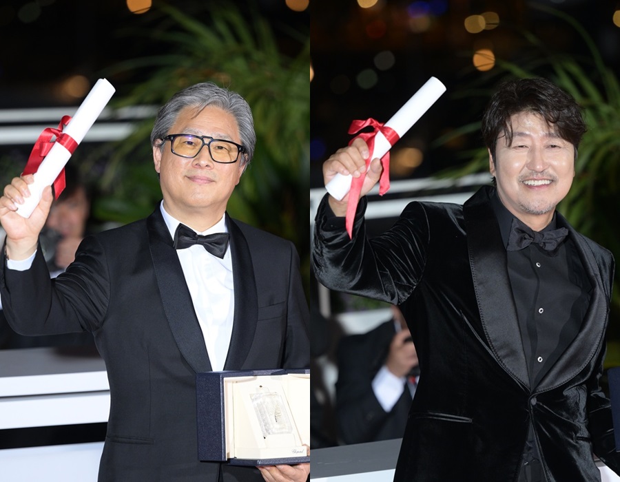 ▲ 박찬욱 감독(왼쪽), 송강호.  제공ㅣCJ ENM