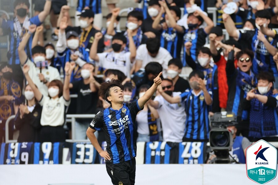 ▲ 세리머니하는 송시우 ⓒ한국프로축구연맹