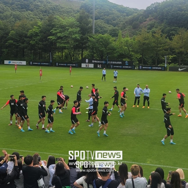 ▲ 30일 파주 NFC에서 개최된 대한민국 국가대표 오픈 트레이닝