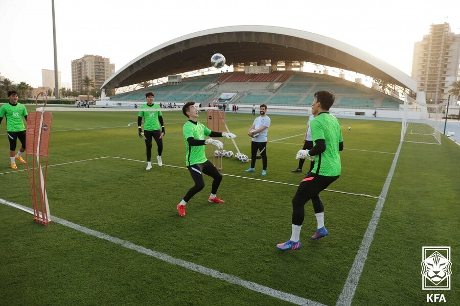 ▲ 대표팀의 골키퍼 선수들 ⓒ대한축구협회
