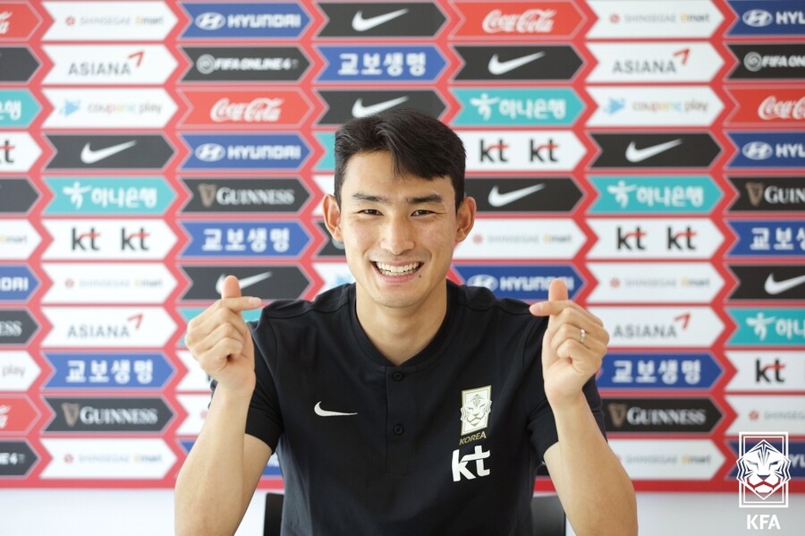 ▲ 생애 첫  A대표팀에 승선한 대전하나시티즌 캡틴 조유민. ⓒ대한축구협회