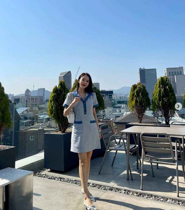 '이필립♥' 박현선, 이렇게 먹어도 살이 안 찐다니…모델 뺨치는 각선미 