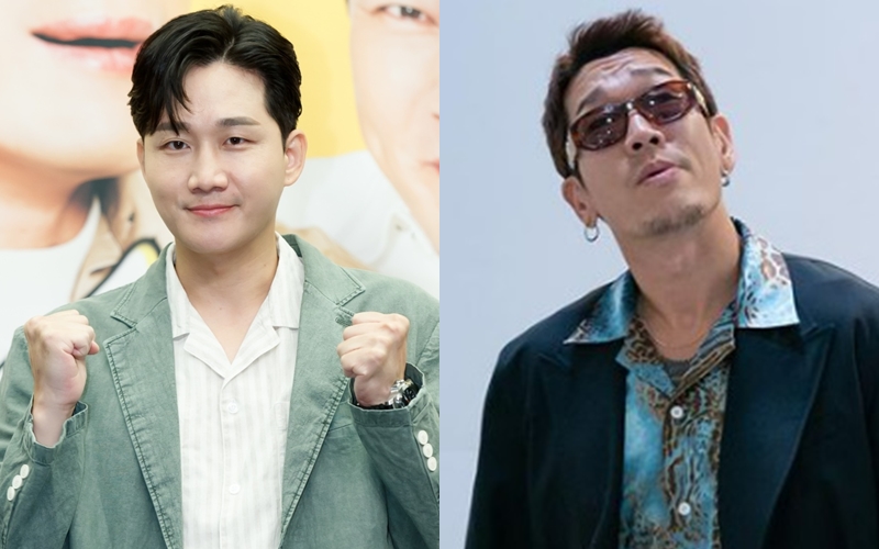 ▲ 코미디언 이용진(왼쪽)과 래퍼 뱃사공. 출처| 스포티비뉴스DB, 뱃사공 인스타그램