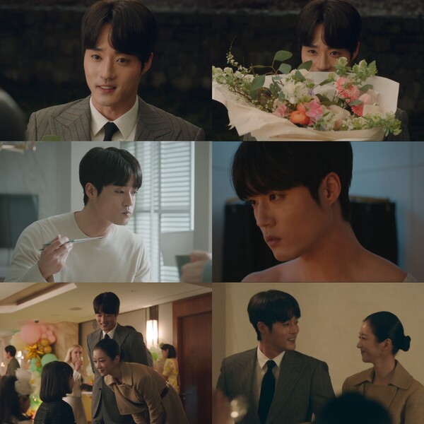 ▲ '이브'에서 서예지와 부부로 호흡을 맞추는 이하율의 장면들. 방송화면 캡처
