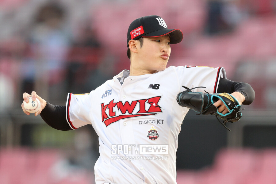 ▲ 시즌 초반 위력적인 구위로 좋은 스타트를 알린 kt 배제성 ⓒ곽혜미 기자
