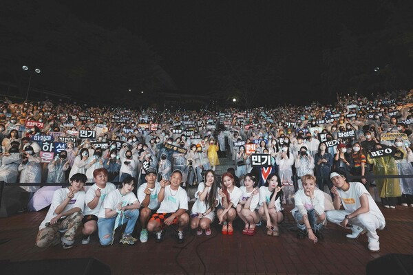 ▲ '2022 B.N.F 페스티벌'에 참가한 빅플래닛메이드 소속 아티스트들. 제공|빅플래닛메이드