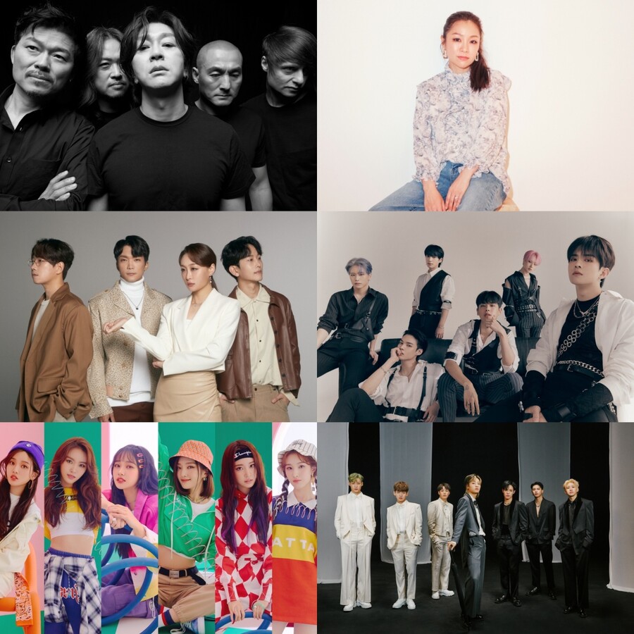 ▲ KBS 2022 평화콘서트 2차 라인업. 제공| 디컴퍼니, 본부엔터테인먼트, 모던보이엔터테인먼트, 아이에스티엔터테인먼트, 생각엔터테인먼트