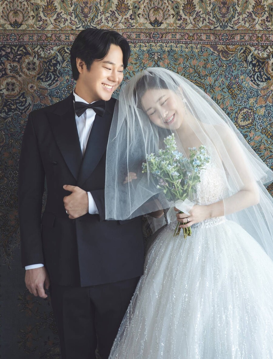 ▲ 서유호(왼쪽), 임지안.  출처| 서유호, 임지안 웨딩사진