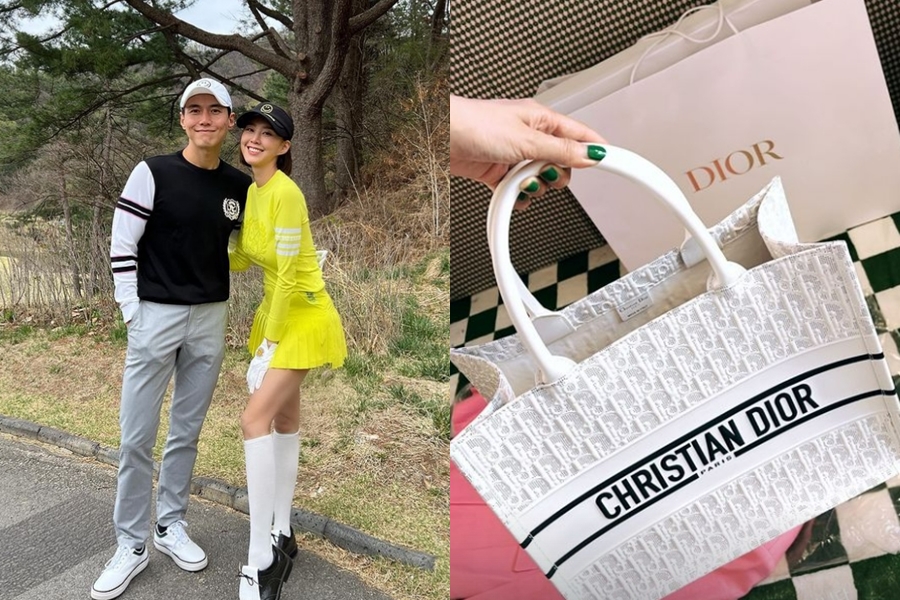 ▲ 송재희(왼쪽), 지소연 부부. 출처| 지소연 인스타그램